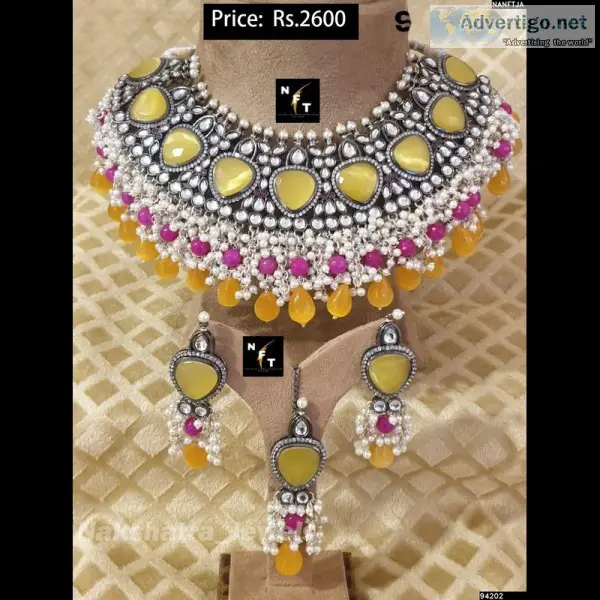 Artificial kundan jewellery sets with prices