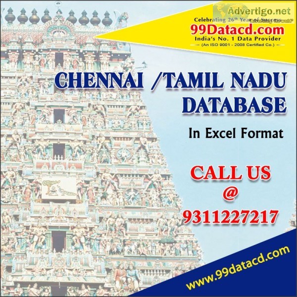 Chennai & tamilnadu database provider in excel format