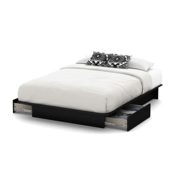 Contemporary Black Queen Bed Frame