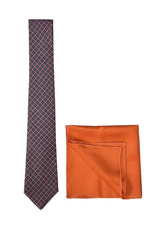 Multicolor Necktie and Pocket Square- Silk Men&rsquos Accessorie