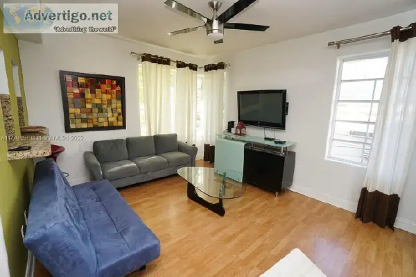 Fully furnished and renovated 1 bedroom
