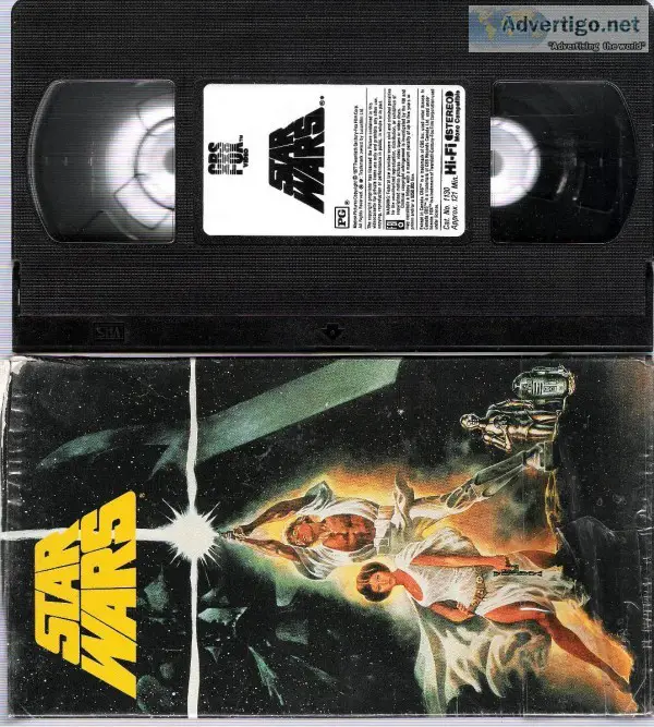 VHS Movies Star Wars (Original f 1977 - 1999)