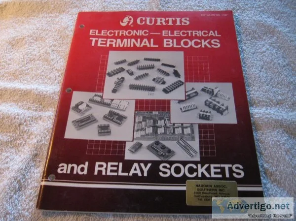 CURTIS ELECTRONIC- ELECTRICAL TERMINAL BLOCKS AND RELAY SOCKETS 