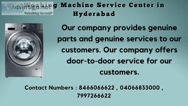 Washing machine service center in hyderabad