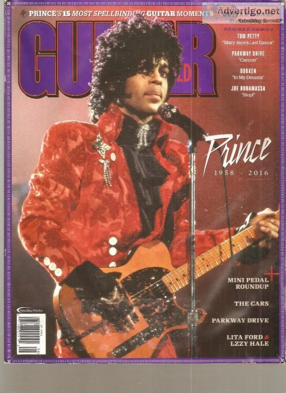 Prince (1958-2016) &quotGuitar World&quot Magazine v378 Aug 2016