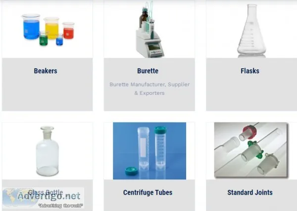 Glassware laboratory equipments manufacturers