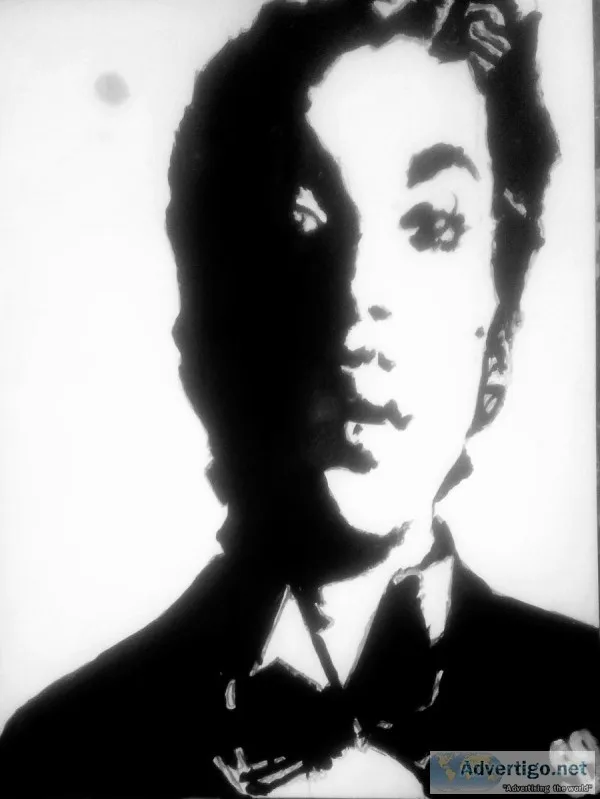 Prince Black and White Special GG - 8&quot x 11&quot Painting
