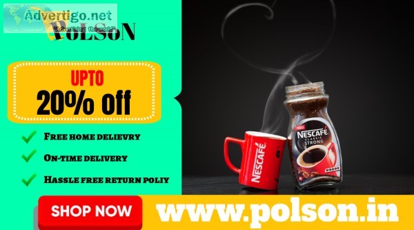 Buy nescafe coffee on polson online grocery store in lucknow