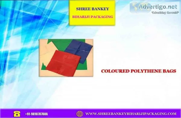Coloured polythene bags manufacturers in noida