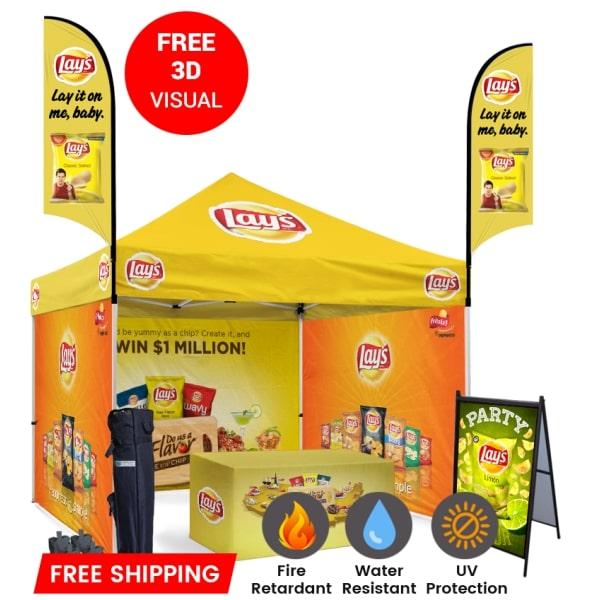 Get More Attention Of Your Customer 10x10 Custom Canopy Tent Set