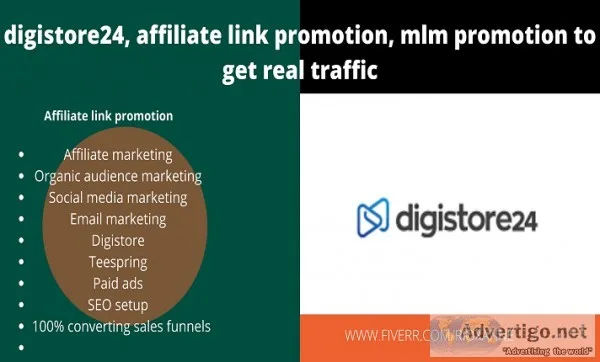 I will digistore24 affiliate link promotion mlm promotion to get