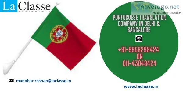 Get Best Portuguese Translation Company in Delhi and Bangalore