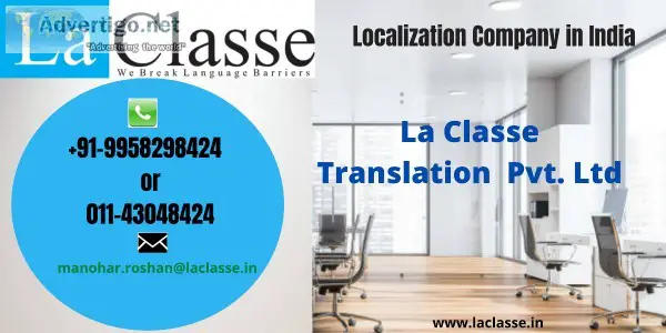 Find the Best Localization Company in India by La Classe