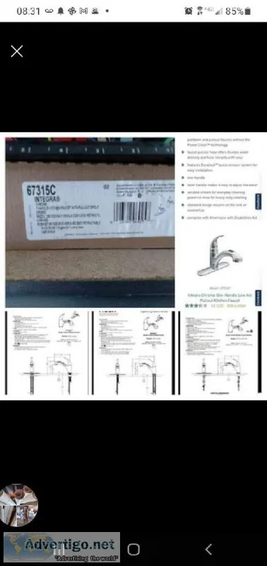 Brand new Moen kitchen faucet