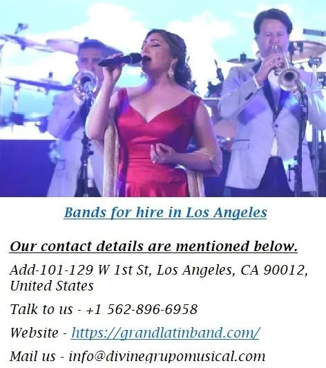 Bands for hire in Los Angeles