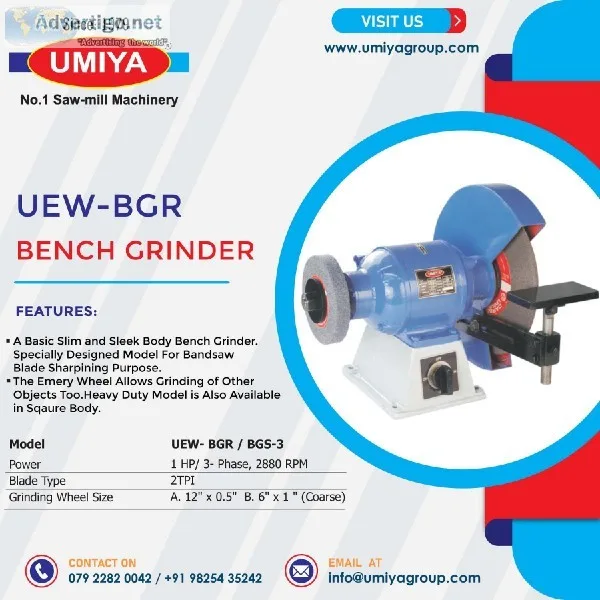A leading manufacturer of bench grinder   Umiya Engineering Work