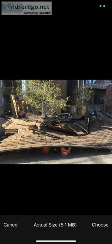 Garage demolition Trash Out junk removal