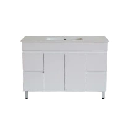 INSPIRE PAVIA WHITE FLOOR STANDING VANITY 1200MM