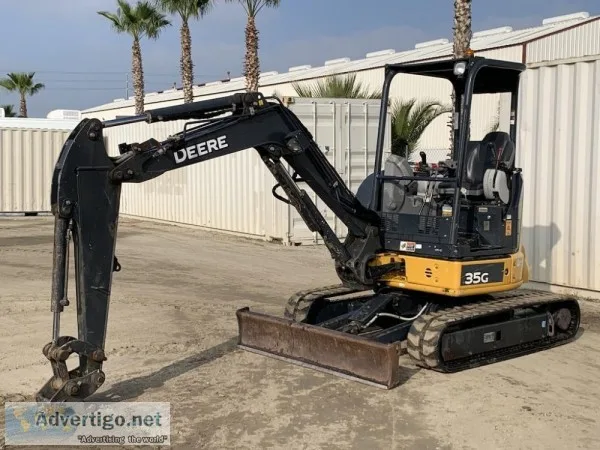 2017 JOHN DEERE 35G MINI HYDRAULIC EXCAVATOR 152901221