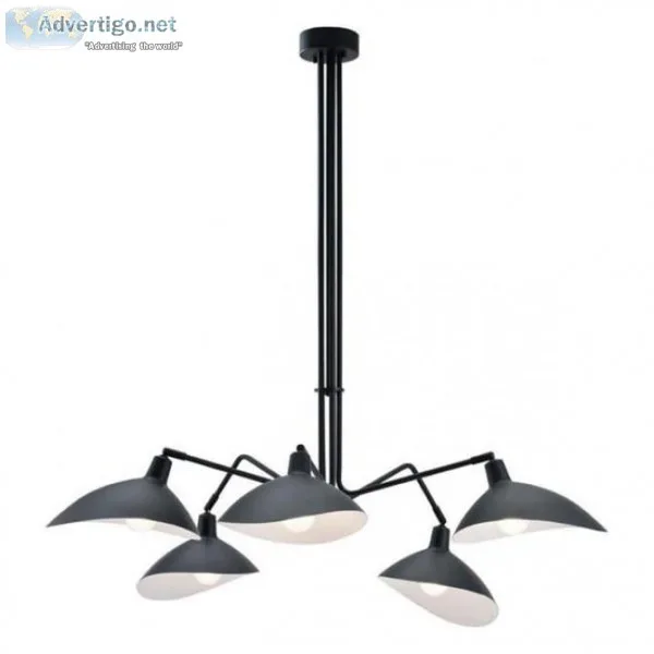 Zuo Desden Ceiling Lamp Black  Lamps  Grayson Home