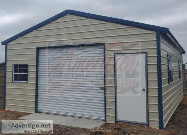 20x26x9 metal Garage - rent to own or buy outright
