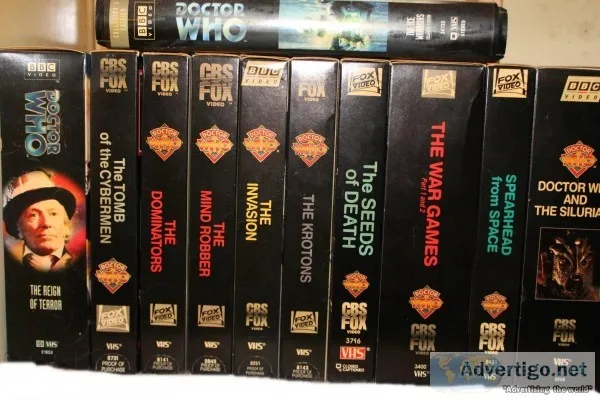 Doctor Who VHS BBCCBS Tape Collection