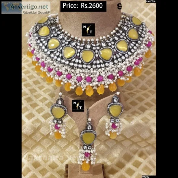 Artificial kundan jewellery sets with prices