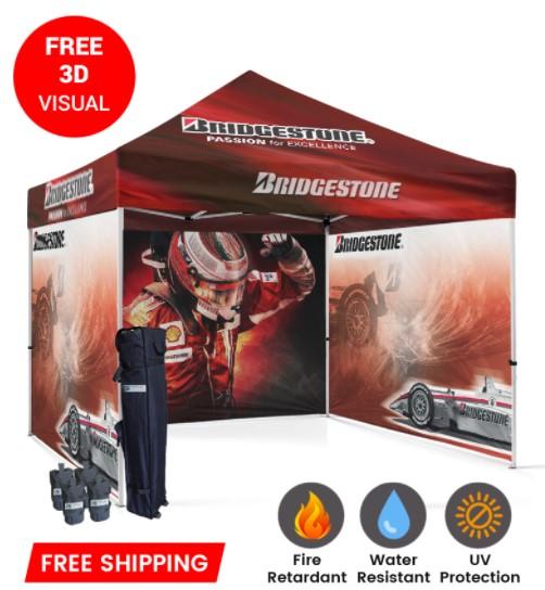 Shop Online Customized Pop Up Tents  Weather Resistant  USA