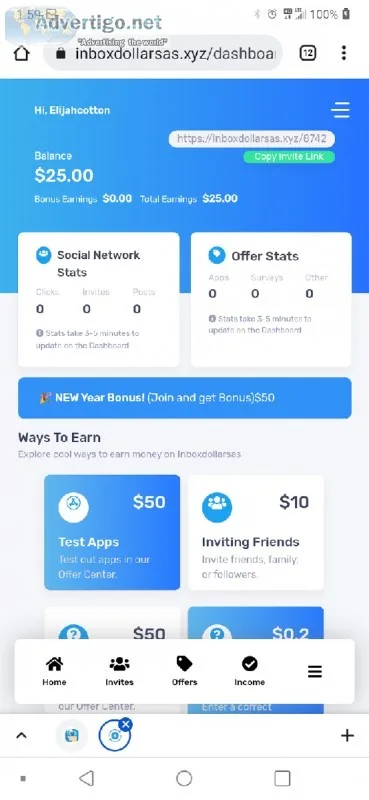 Earn free money