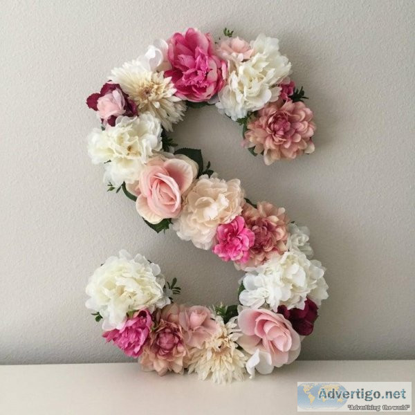 Personalized Alphabet Flowers