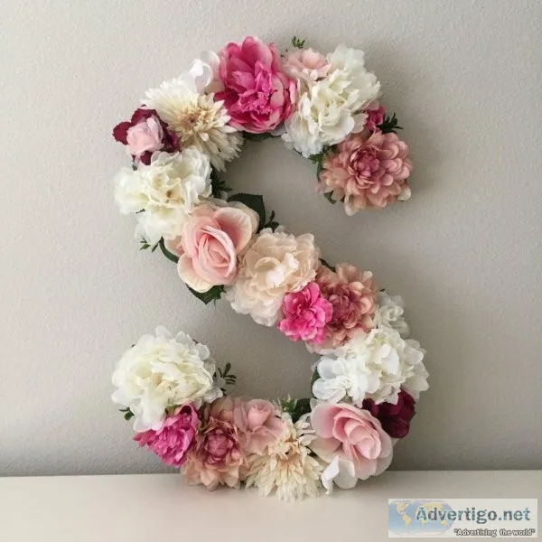 Personalized Alphabet Flowers
