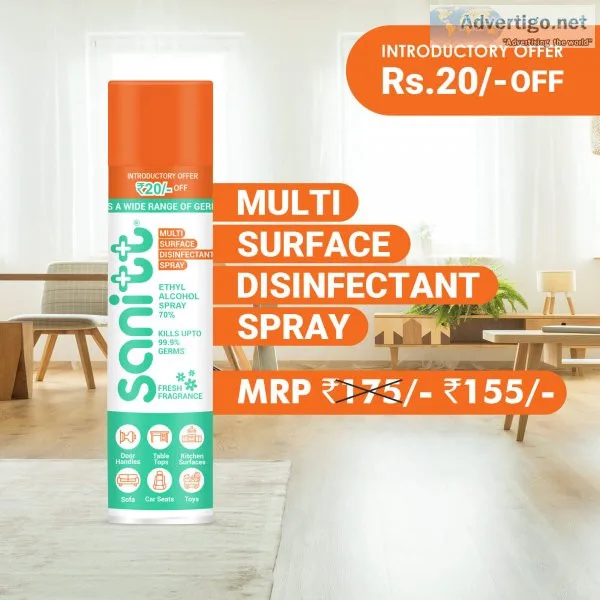 Sanitt multi surface disinfectant spray 230ml