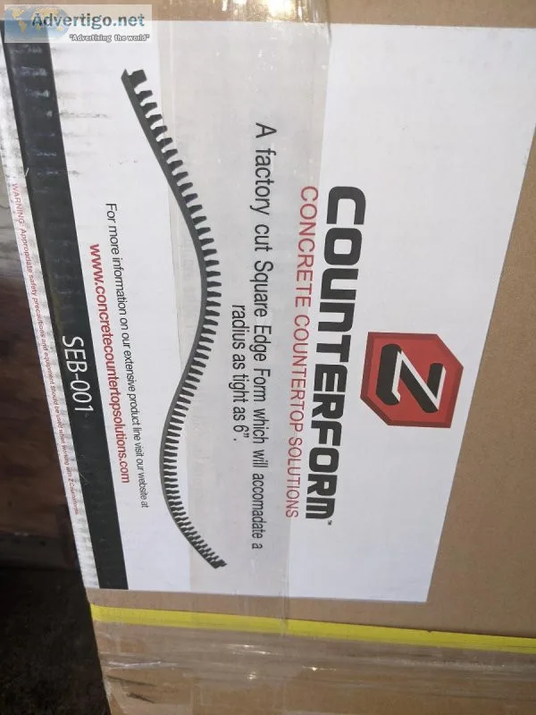 Bendable Square Countertop Form CONCRETE