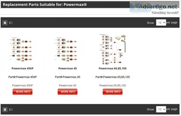 Buy Consumables Suitable for Hypertherm Powermax 45 Parts Suitab