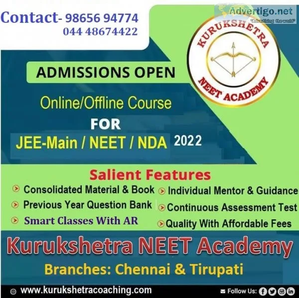 Top coaching center in chennai for neet