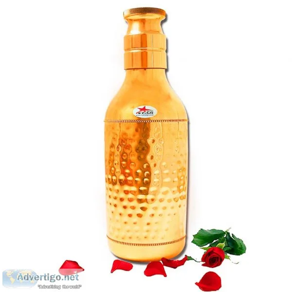 Copper water bottle, copper drinkware, capacity - 1500ml ? nutri