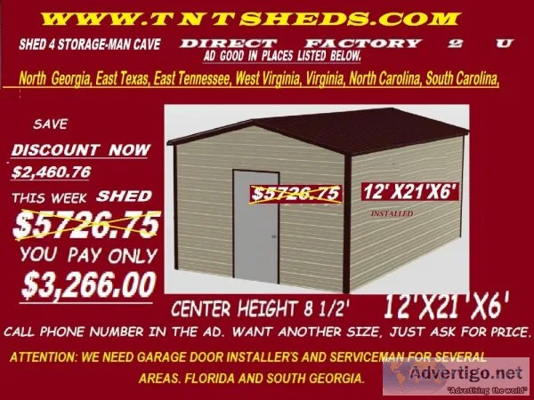 GARAGE DOORS SHED AFRAMES
