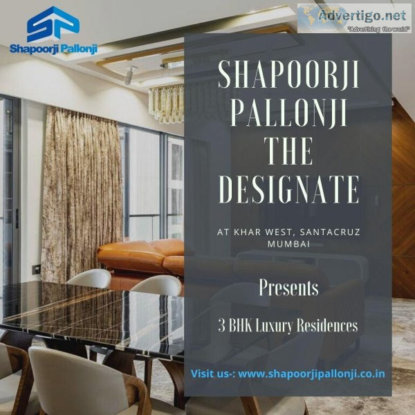 Shapoorji Pallonji the Designate 3 BHK Apartments at Khar West S