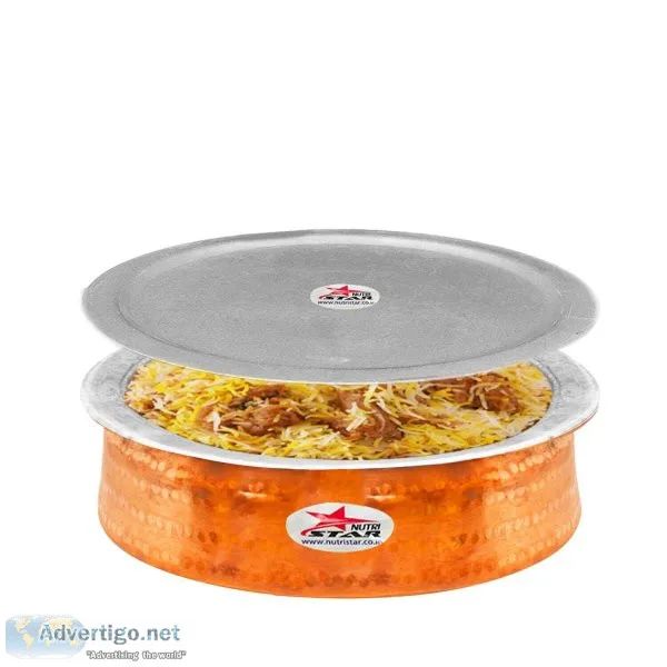 Copper biryani handi | buy copper handi for cooking at best pric
