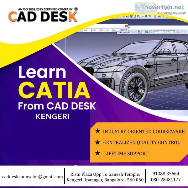 CAD DESKKengeriBangalore &ndash Offers training on CatiaV5