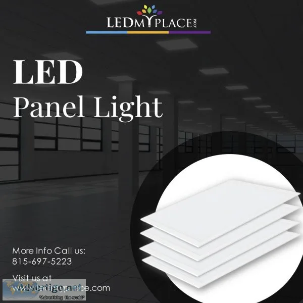 LED panel lights come in a variety of colors and sizes.