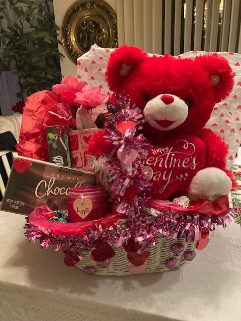 SWEETHEART BEAR WITH GOODIES