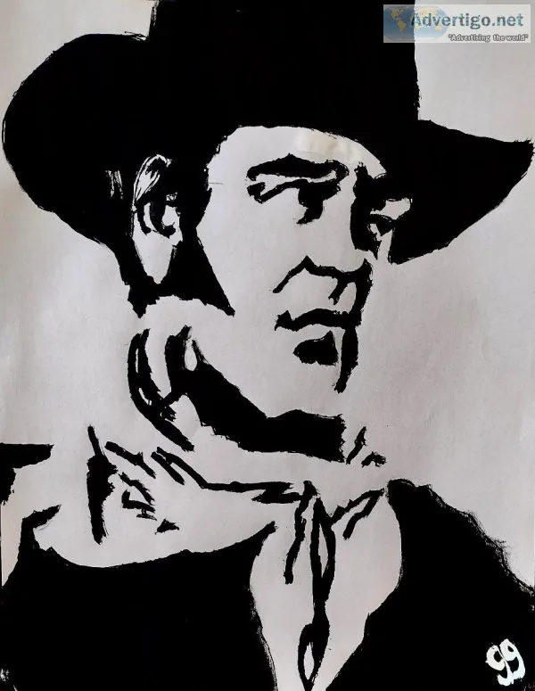 Actor John Wayne Black and White 5 GG &ndash 8.5&Prime x 11&Prim