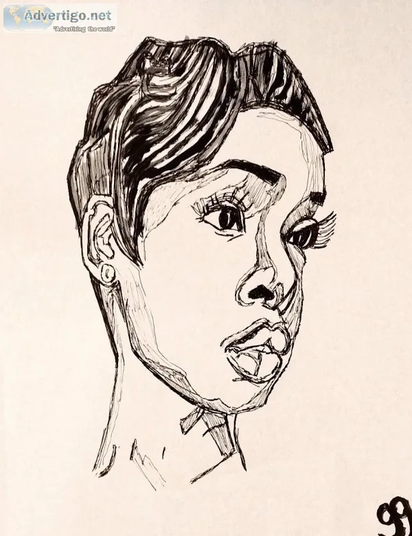Black and White Jennifer Hudson GG &ndash 8.5&Prime x 11&Prime A