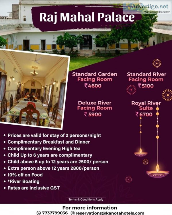 Visit 3 star heritage hotel near bisalpur dam jaipur rajasthan