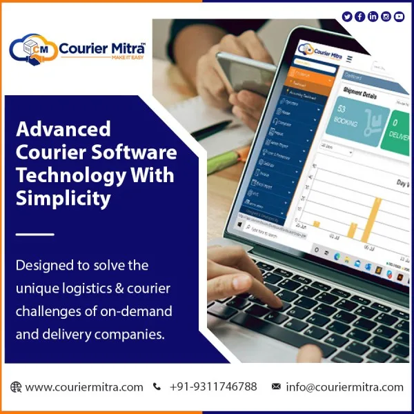Advanced courier software technology: courier mitra