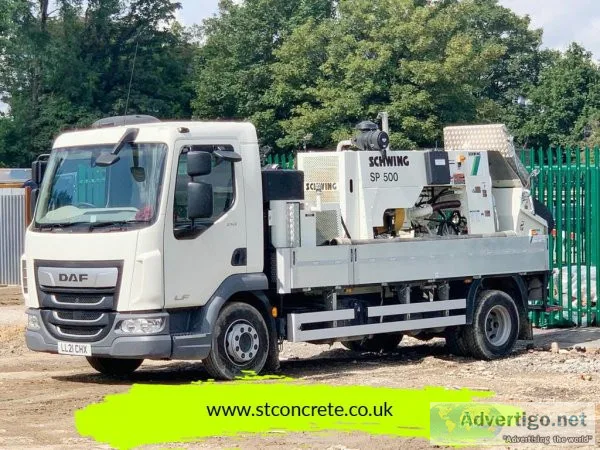 Mix On Site Screed in London - ST Concrete