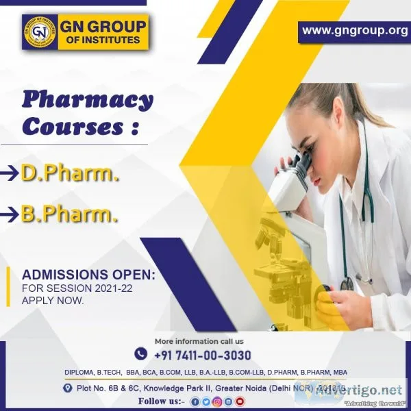 B pharma college in delhi ncr with fee structure apply now gn gr