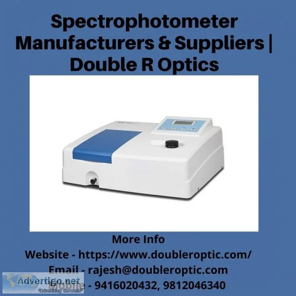 Spectrophotometer manufacturers in india | double r optics