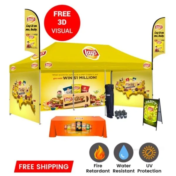 Pop Up Canopy 10x20 w Single-Sided Full Backwall  New York  USA